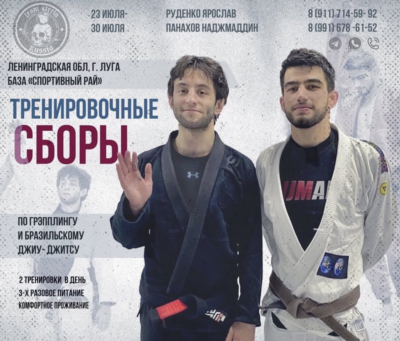 Афиша тренировочных сборов в Луге, 2024